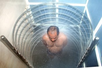 Circular Jet Bath treatment for hydrotherapy and circulation enhancement